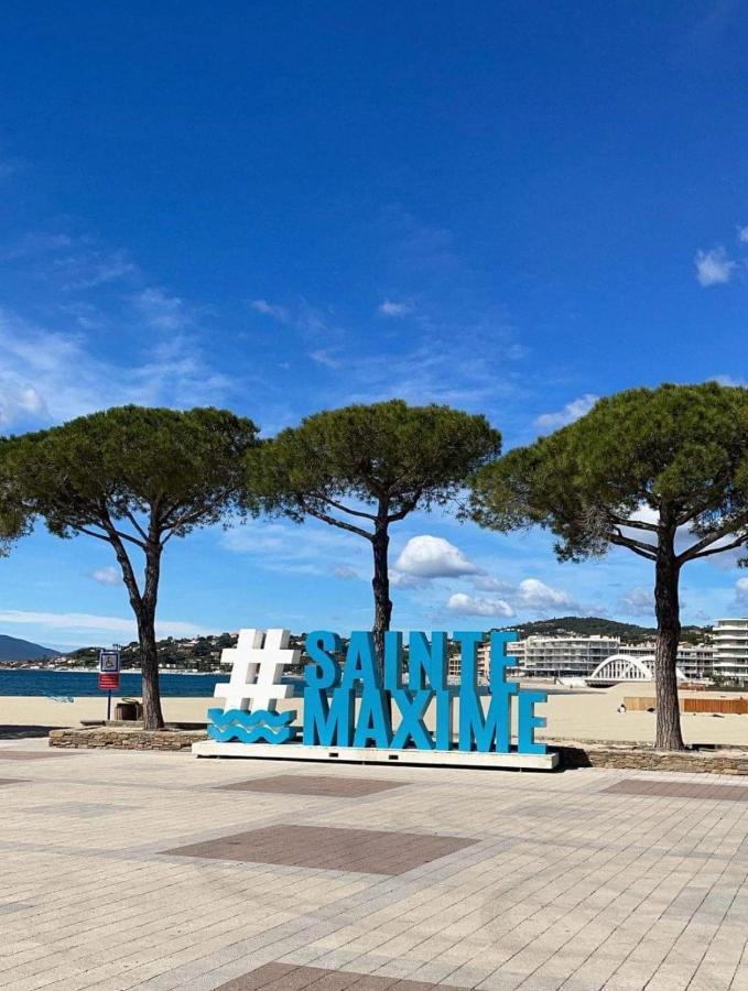 Charmant Studio Avec Terrasse Vue Mer A 50 M Sainte-Maxime Ngoại thất bức ảnh